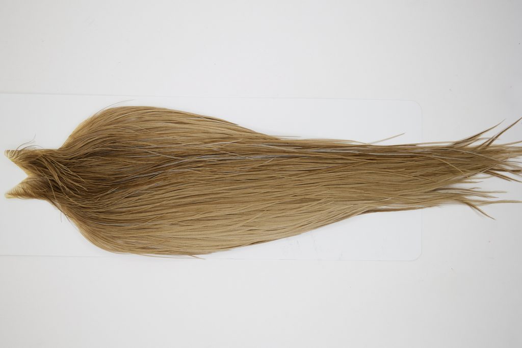 10518 JimsFlyCo Dry Fly Hackle Rhodium Rooster Cape Medium Dun Ties Size 8-22