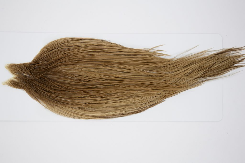 10523 JimsFlyCo Dry Fly Hackle Rhodium Rooster Cape Medium Dun Ties Size 8-22