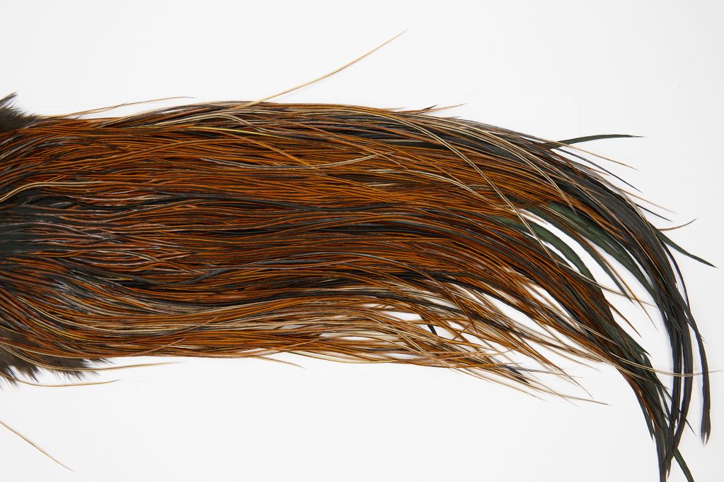 10559 JimsFlyCo Dry Fly Hackle Grade 2 Rooster Saddle Furnace Ties Size 14-16