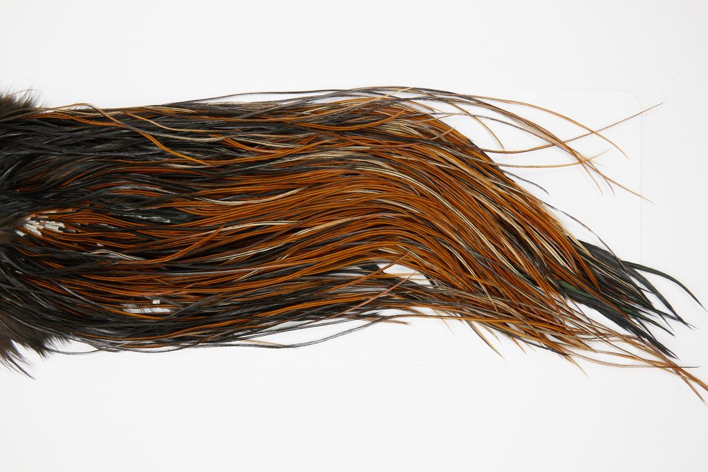 10564 JimsFlyCo Dry Fly Hackle Grade 2 Rooster Saddle Furnace Ties Size 16-18