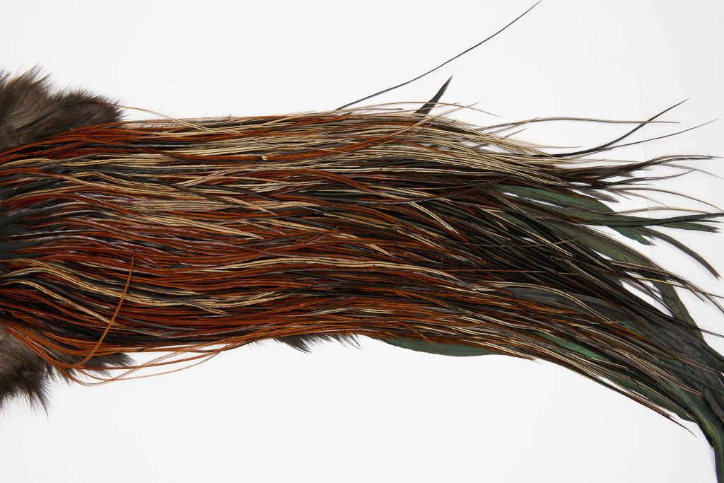 10567 JimsFlyCo Dry Fly Hackle Grade 2 Rooster Saddle Furnace Ties Size 16-18