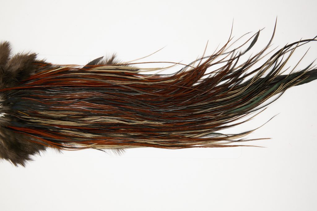10633 JimsFlyCo Dry Fly Hackle Grade 1 Rooster Saddle Furnace Ties Size 14-16