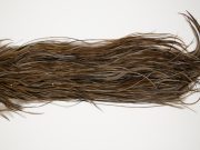 10643 JimsFlyCo Dry Fly Hackle Rhodium Rooster Saddle Dark Dun Ties Size 12-14