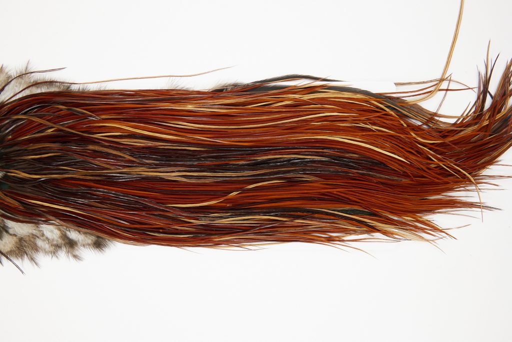 10654 Whiting Dry Fly Hackle Silver Grade Rooster Saddle Brown Ties Size 14-16