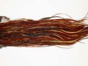 10655 Whiting Dry Fly Hackle Silver Grade Rooster Saddle Brown Ties Size 14-16