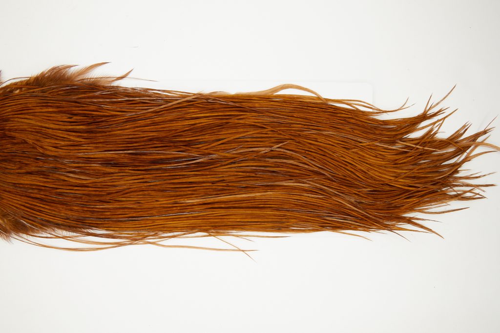 10676 Whiting Dry Fly Hackle Silver Grade Rooster Saddle Brown Ties Size 12-14