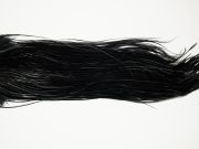 10682 Whiting Dry Fly Hackle Silver Grade Rooster Saddle Black Ties Size 12-14