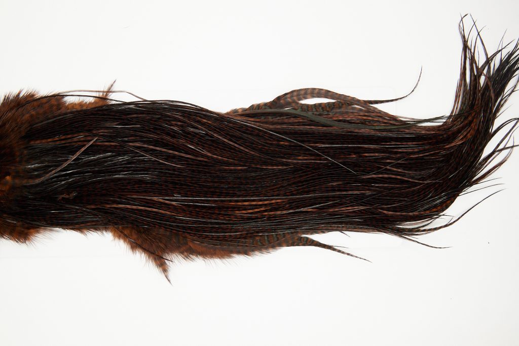 10683 Whiting Dry Fly Hackle Silver Grade Rooster Saddle Grizzly Coachman Brown Ties Size 14-16