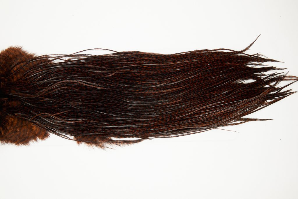 10684 Whiting Dry Fly Hackle Silver Grade Rooster Saddle Grizzly Coachman Brown Ties Size 14-16