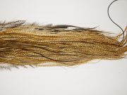10690 Whiting Dry Fly Hackle Silver Grade Rooster Saddle Barred Medium Ginger Ties Size 16-18
