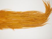 10711 Whiting Dry Fly Hackle Silver Grade Rooster Saddle Golden Brown Ties Size 12-16