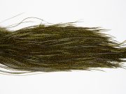 10717 Whiting Dry Fly Hackle Bronze Grade Rooster Saddle Grizzly Dark Olive Ties Size 16-18
