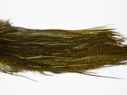 10718 Whiting Dry Fly Hackle Bronze Grade Rooster Saddle Grizzly Dark Olive Ties Size 12-14