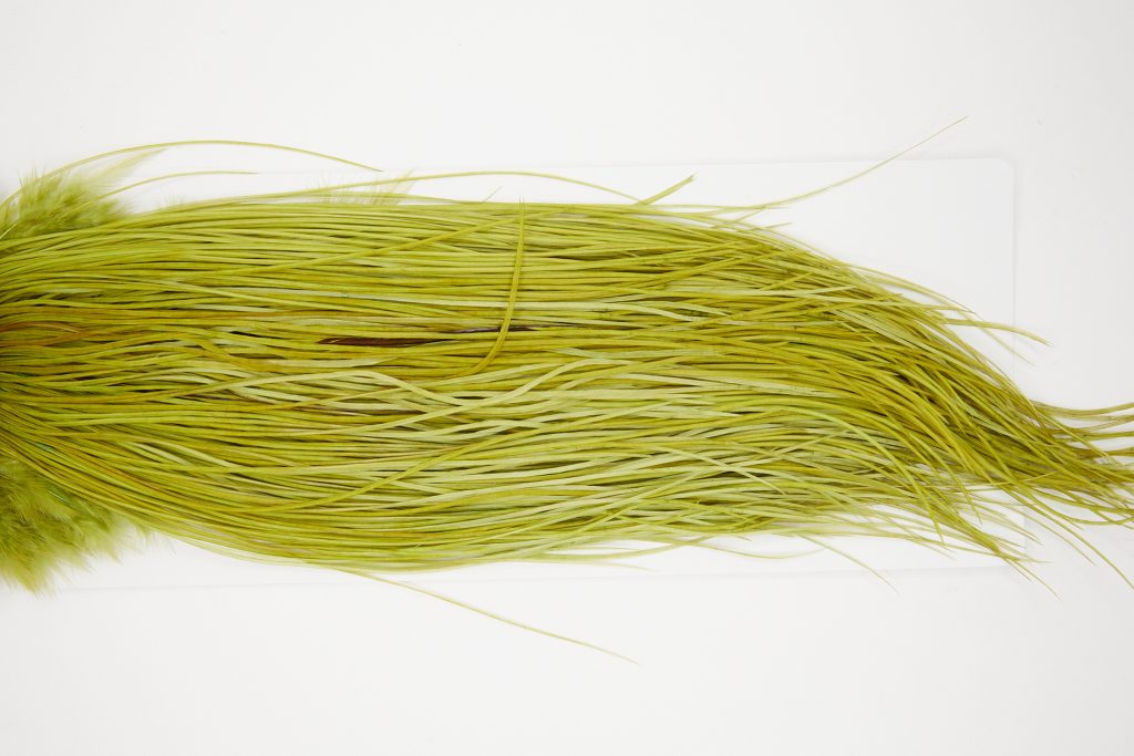 10724 Whiting Dry Fly Hackle Bronze Grade Rooster Saddle Olive Ties Size 16-20