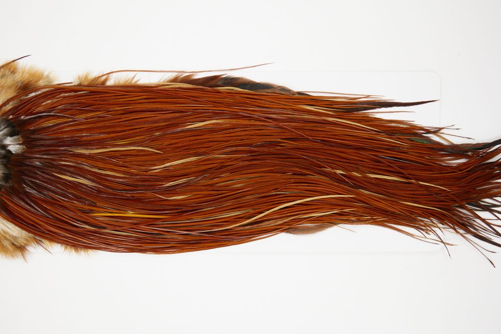 10725 Whiting Dry Fly Hackle Bronze Grade Rooster Saddle Brown Ties Size 16-18