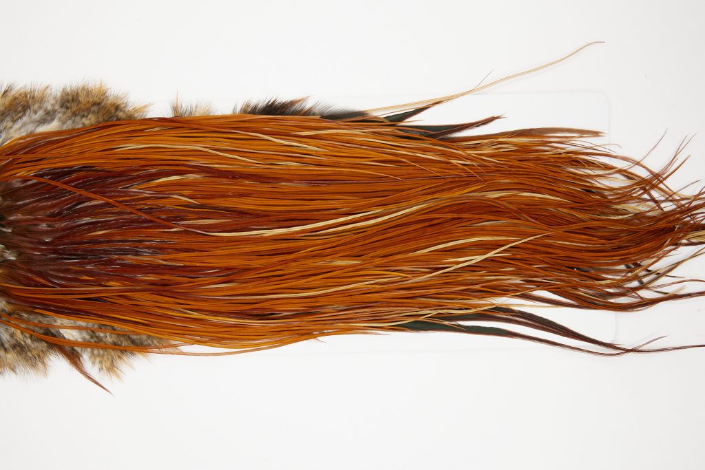 10726 Whiting Dry Fly Hackle Bronze Grade Rooster Saddle Brown Ties Size 16-18