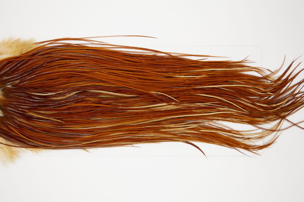 10727 Whiting Dry Fly Hackle Bronze Grade Rooster Saddle Brown Ties Size 12-16