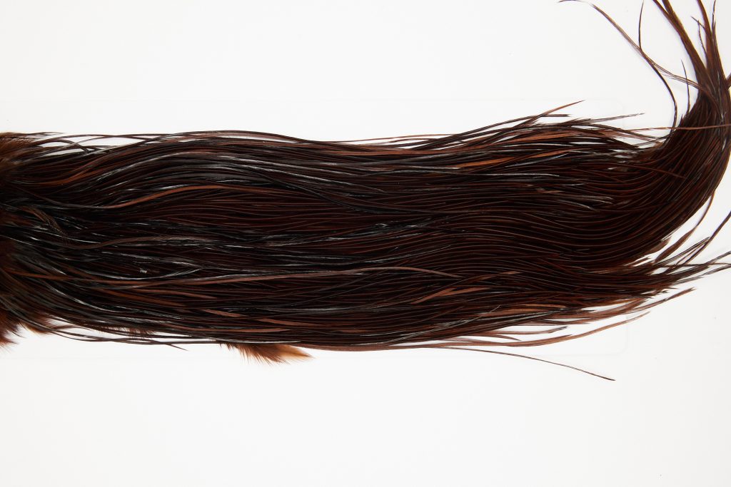 10738 Whiting Dry Fly Hackle Bronze Grade Rooster Saddle Coachman Brown Ties Size 14-18