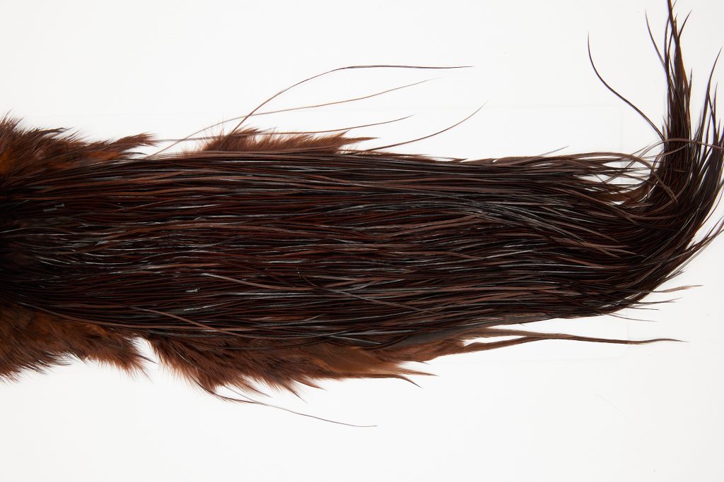 10739 Whiting Dry Fly Hackle Bronze Grade Rooster Saddle Coachman Brown Ties Size 16-18