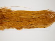 10749 Whiting Dry Fly Hackle Bronze Grade Rooster Saddle Medium Ginger Ties Size 14-16