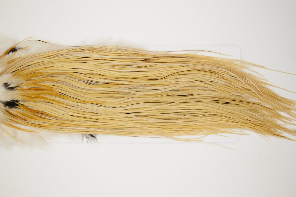 10751 Whiting Dry Fly Hackle Bronze Grade Rooster Saddle Light Ginger Ties Size 14-18