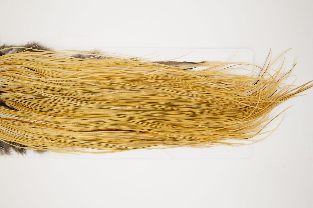 10752 Whiting Dry Fly Hackle Bronze Grade Rooster Saddle Light Ginger Ties Size 14-18