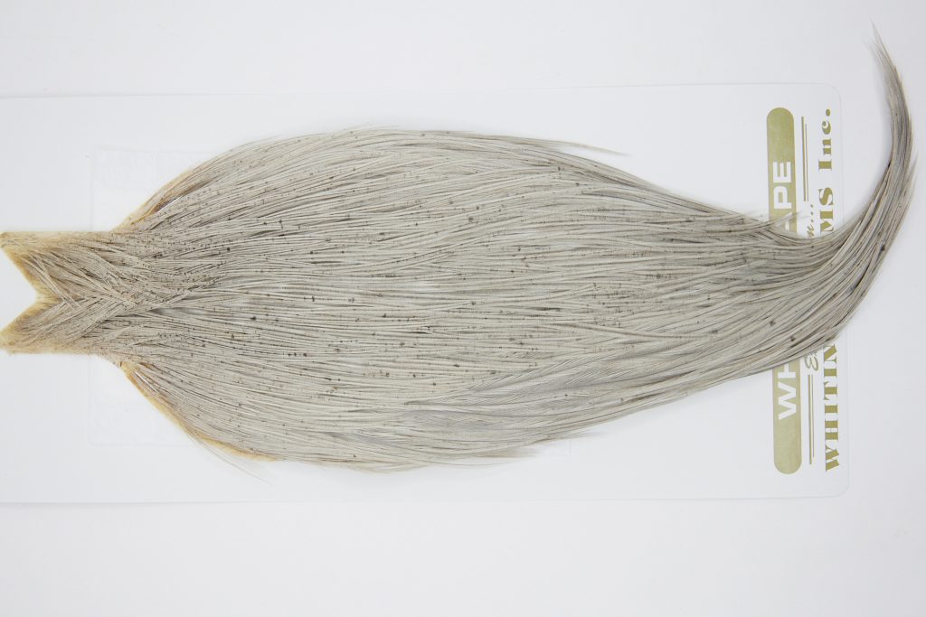 10783 Heritage Dry Fly Hackle Grade 2 Rooster Cape Heritage Dun Ties Size 10-18