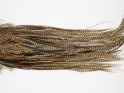 10865 Hebert Dry Fly Hackle Bronze Grade Rooster Saddle Dun Grizzly Ties Size 12-14