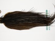 10889 Hebert Dry Fly Hackle Bronze Grade Rooster Cape Dark Brown Dun Ties Size 8-24