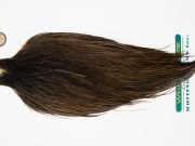 10893 Hebert Dry Fly Hackle Bronze Grade Rooster Cape Dark Brown Dun Ties Size 10-22