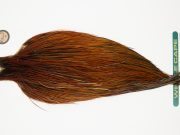10927 Hebert Dry Fly Hackle Bronze Grade Rooster Cape Medium Brown Ties Size 10-22