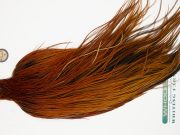 10932 Hebert Dry Fly Hackle Bronze Grade Rooster Cape Medium Brown Ties Size 8-22