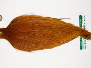 10951 Hebert Dry Fly Hackle Bronze Grade Rooster Cape Light Brown Ties Size 10-24