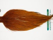 10955 Hebert Dry Fly Hackle Bronze Grade Rooster Cape Light Brown Ties Size 8-22