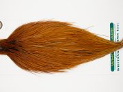 10956 Hebert Dry Fly Hackle Bronze Grade Rooster Cape Light Brown Ties Size 10-22