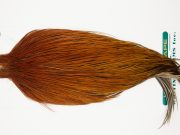 10957 Hebert Dry Fly Hackle Bronze Grade Rooster Cape Light Brown Ties Size 10-24