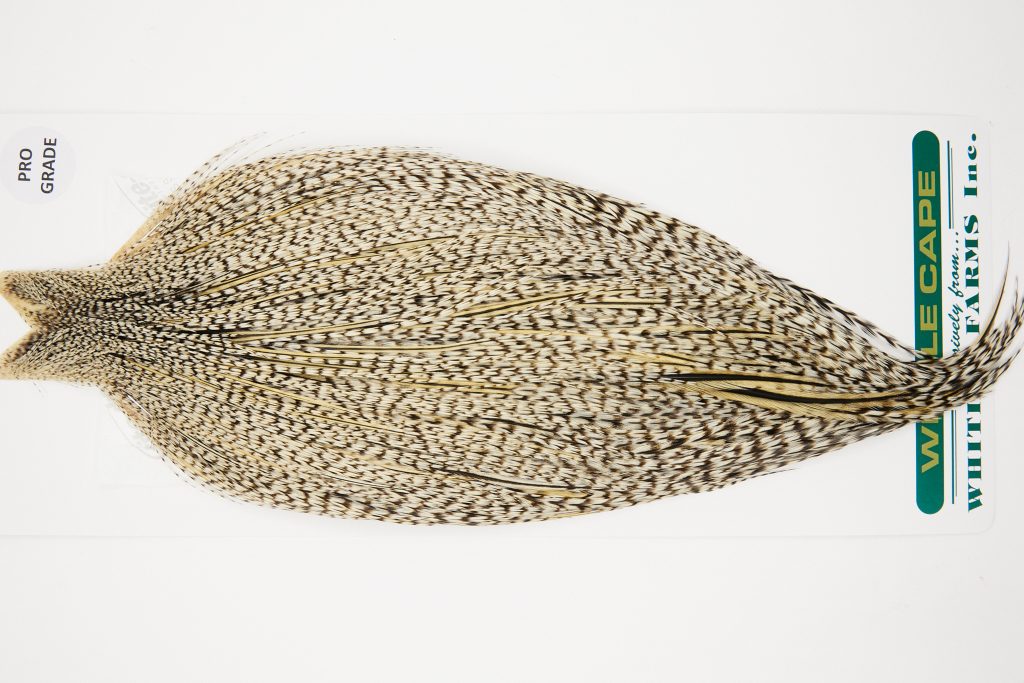 10998 Hebert Dry Fly Hackle Pro Grade Rooster Saddle Grizzly Variant Ties Size 10-22