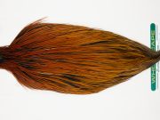 11012 Hebert Dry Fly Hackle Pro Grade Rooster Saddle Medium Brown Ties Size 10-24