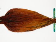 11014 Hebert Dry Fly Hackle Pro Grade Rooster Saddle Medium Brown Ties Size 8-22