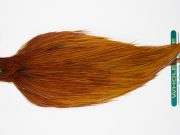 11015 Hebert Dry Fly Hackle Pro Grade Rooster Saddle Medium Brown Ties Size 10-22