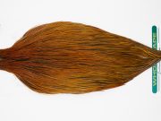 11018 Hebert Dry Fly Hackle Pro Grade Rooster Saddle Medium Brown Ties Size 10-22