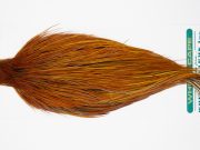 11019 Hebert Dry Fly Hackle Pro Grade Rooster Saddle Medium Brown Ties Size 10-22