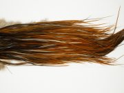 11064 Hebert Dry Fly Hackle Bronze Grade Rooster Saddle Furnace Ties Size 12-16