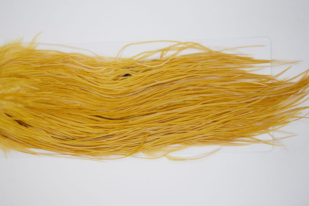 11161 Whiting Wet Fly Hackle Pro Grade Midge Saddle Golden Straw Ties Size 14-16