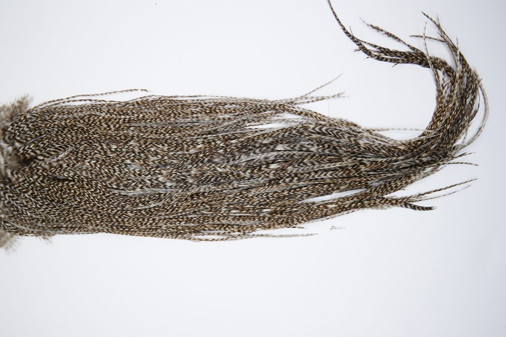 10173a Beaverkill Dry Fly Hackle Rooster Saddle Dun Grizzly Ties Size 12-14