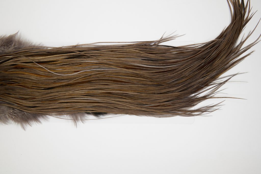 11169 Whiting Dry Fly Hackle Gold Grade Rooster Saddle Dark Dun Ties Size 14-16