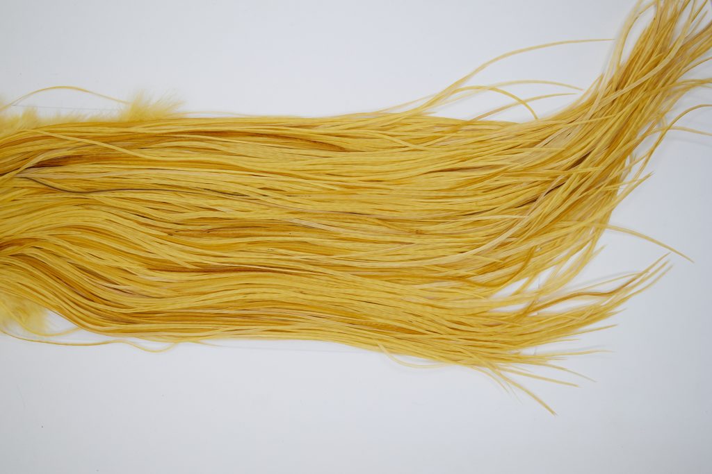 11175 Whiting Dry Fly Hackle Gold Grade Rooster Saddle Golden Straw Ties Size 14-18