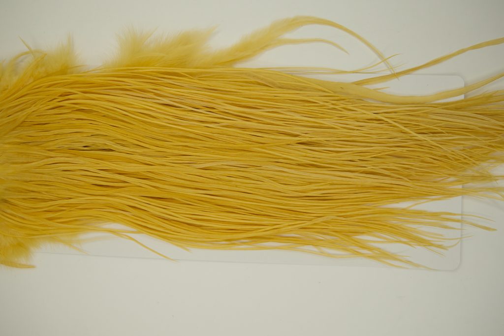 11240 Whiting Dry Fly Hackle Pro Grade Rooster Saddle Golden Straw Ties Size 16-18