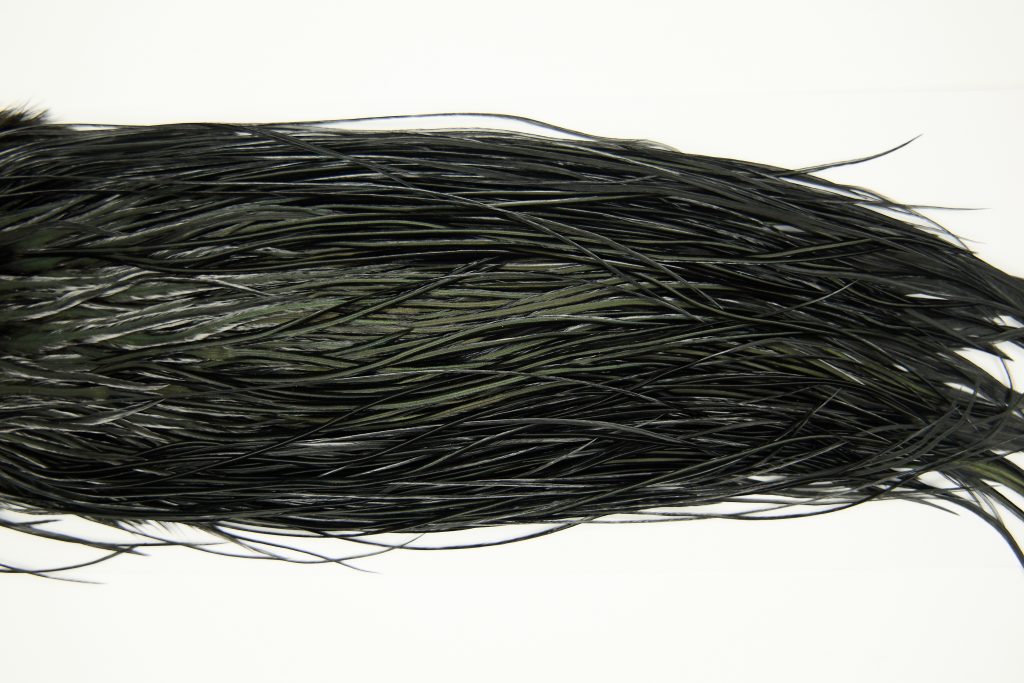 11249 Whiting Dry Fly Hackle Pro Grade Rooster Saddle Black Ties Size 16-18