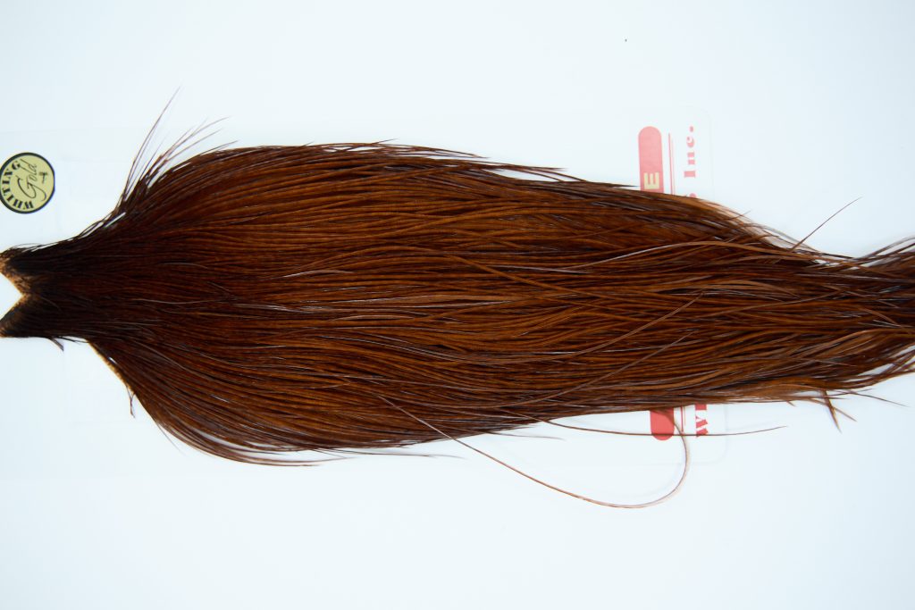 11268 Whiting Dry Fly Hackle Gold Grade Rooster Cape Coachman Brown Ties Size 8-24